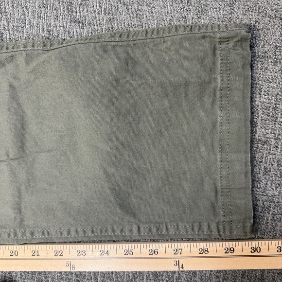 Eddie Bauer Utility Pants Men's 34x32 (36x30) Green Stretch Canvas Ultra Durable - Picture 10 of 10
